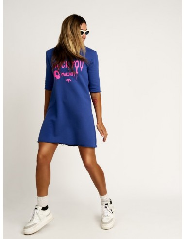 VESTIDO AZUL "I ROCK YOU"