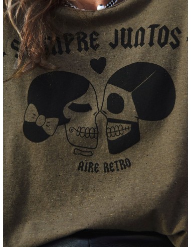 CAMISETA "SIEMPRE JUNTOS" JASPEADA